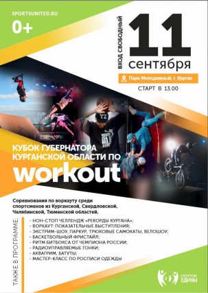 мероприятие Кубок Курганской области по WORKOUT курган афиша расписание