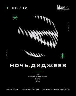 мероприятие НОЧЬ DJ курган афиша расписание