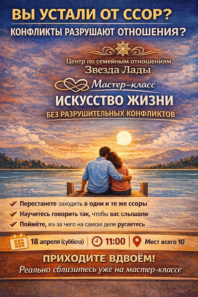 Мастер-класс Искусство жизни без разрушительных конфликтов курган афиша расписание Мастер-класс Искусство жизни без разрушительных конфликтов курган афиша расписание
