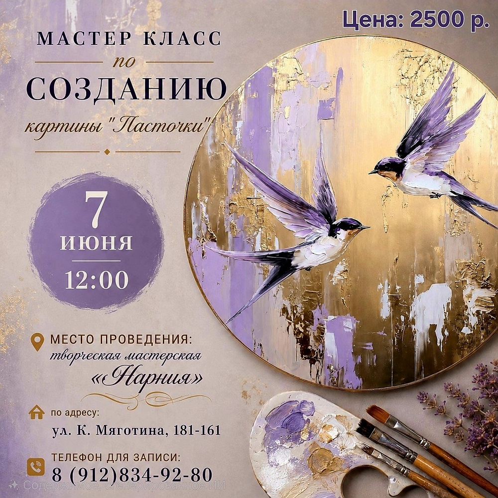 Мастер-класс Ласточки курган афиша расписание
